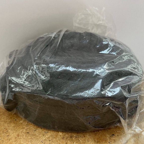 Vintage Women's Black Mesh Veil Pillbox Fascinator Party Cap w/ Bow and Rose Gem - Picture 11 of 13